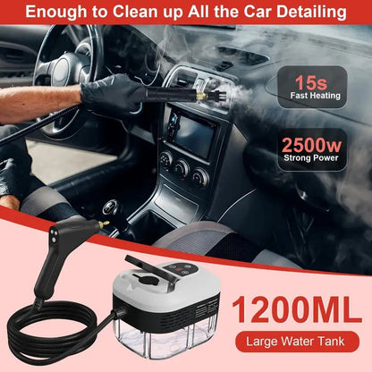 2500W High Pressure Steam Cleaner with 4 Nozzles - Lexians