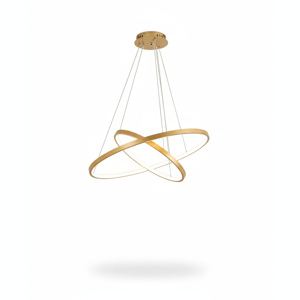 Modern LED Adjustable Ring Chandelier