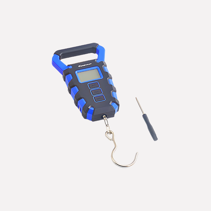 Unisex heavy-duty digital fishing scale with LCD display, ideal for weighing fish on-the-go. Essential fishing tool.