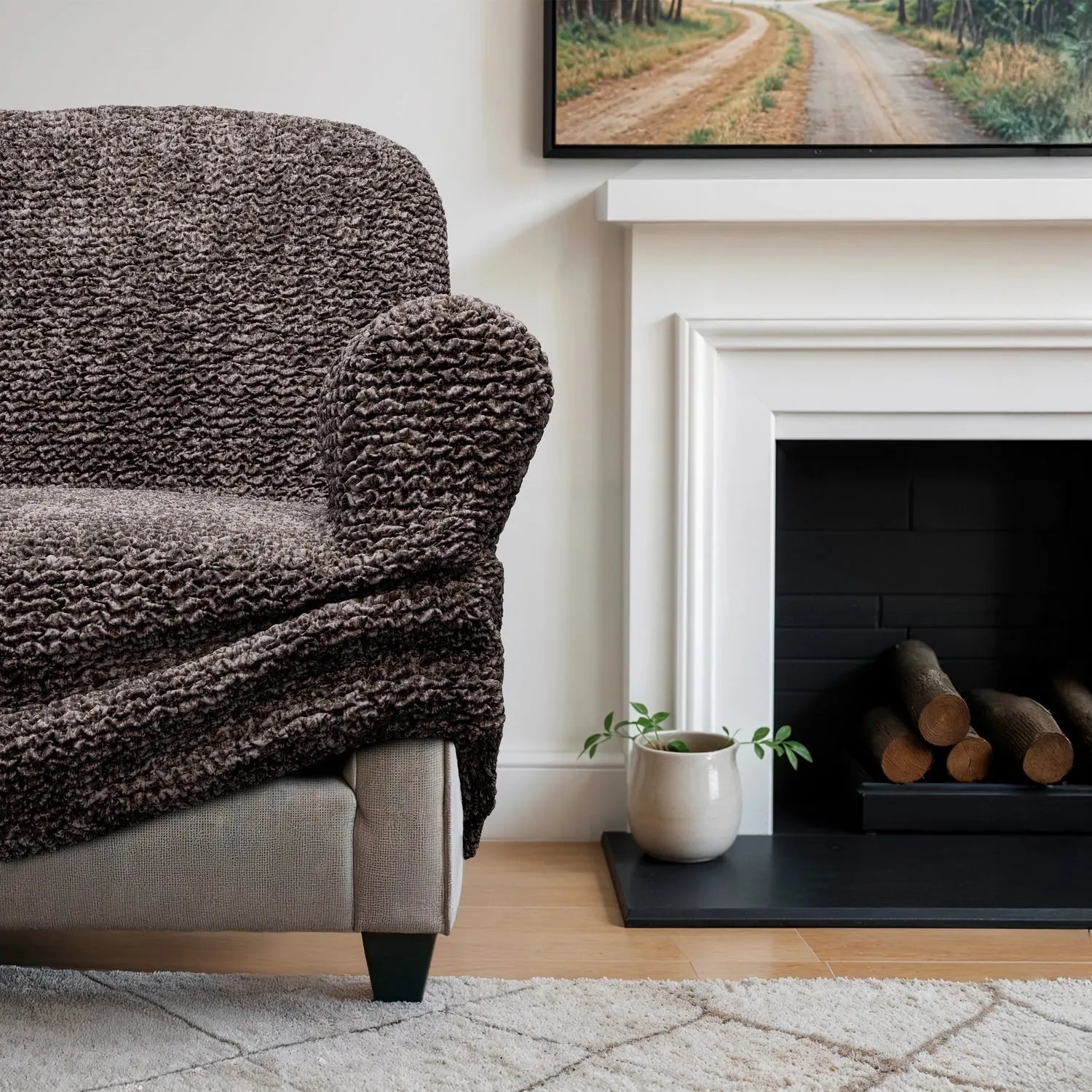 3 - Seater Sofa Slipcover - Printed Microfiber Collection - Lexians
