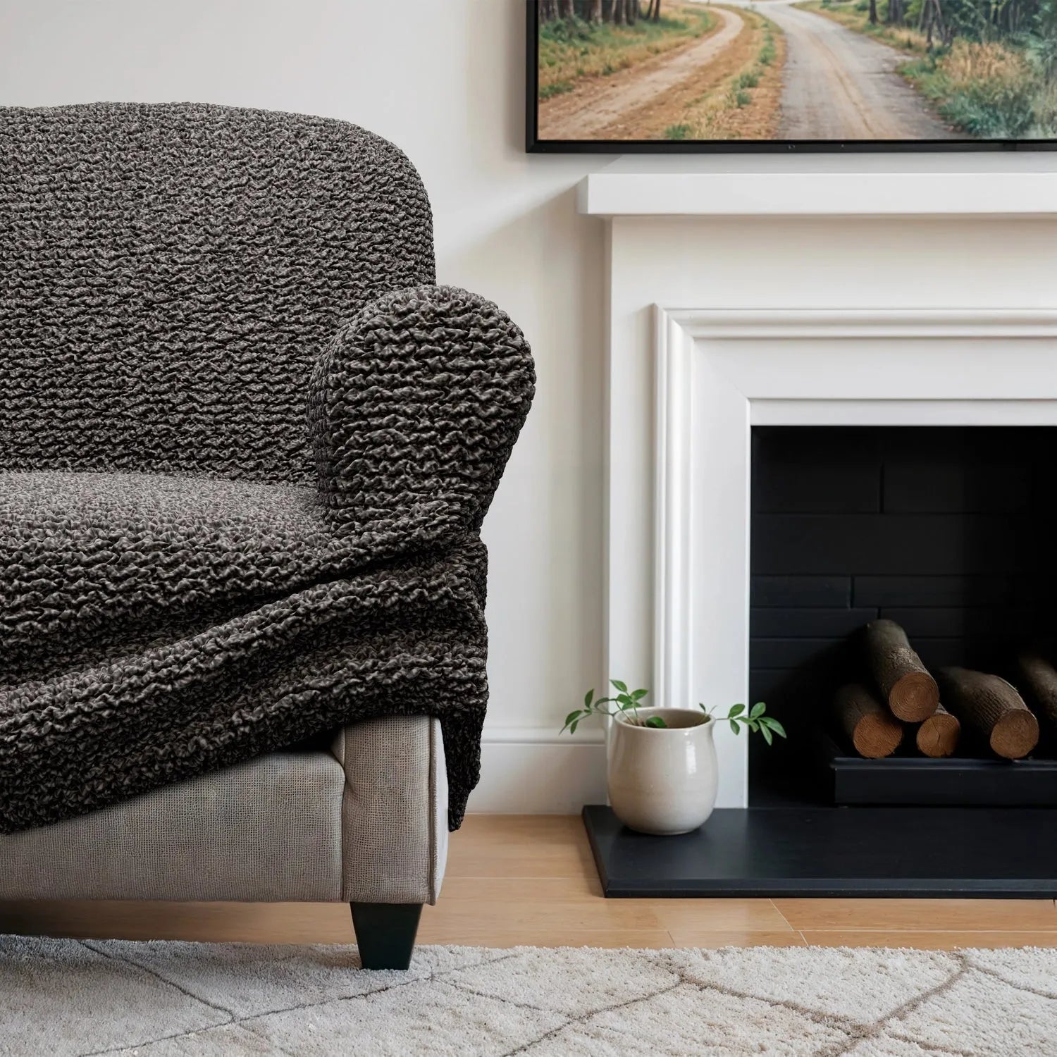3 - Seater Sofa Slipcover - Printed Microfiber Collection - Lexians