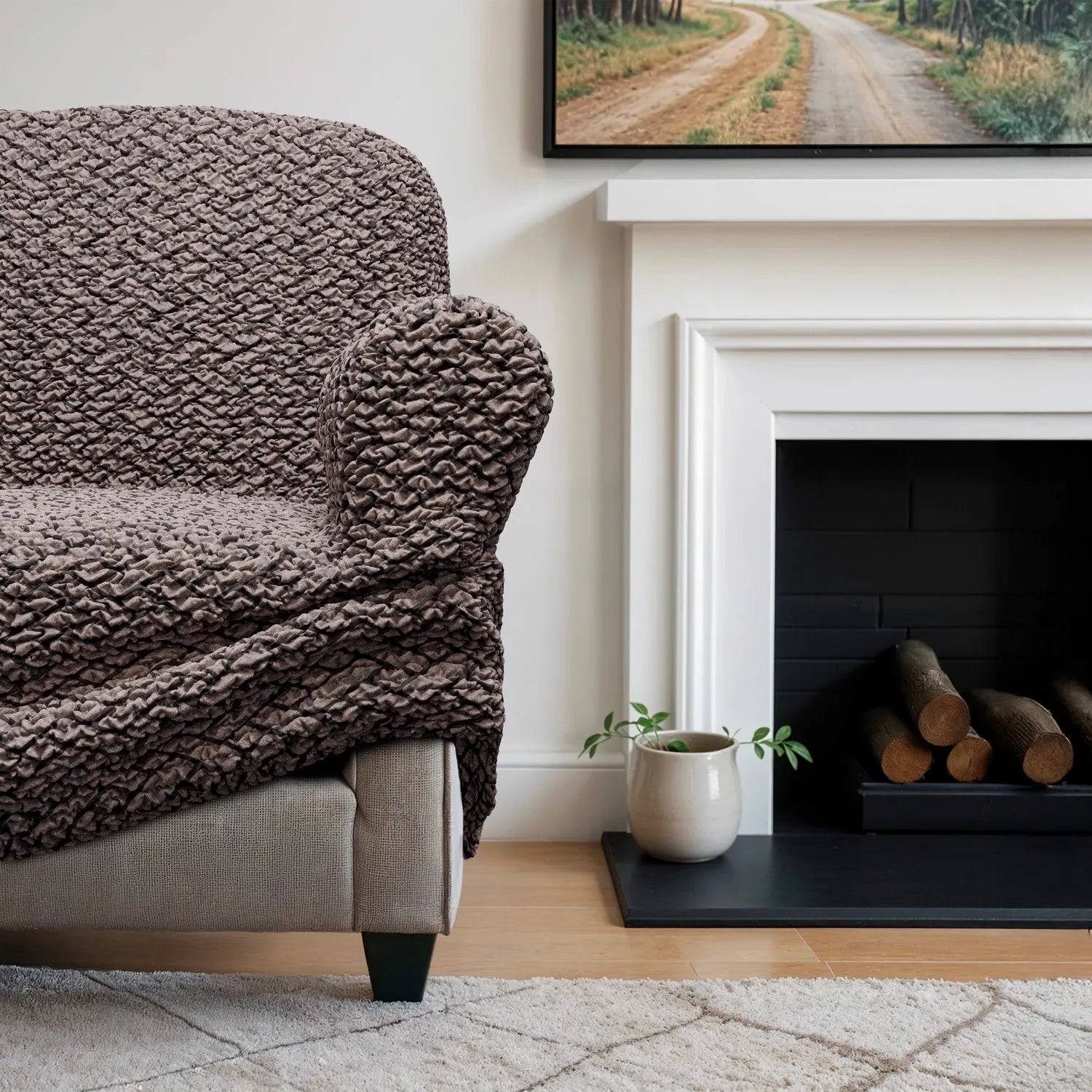 3 - Seater Sofa Slipcover - Printed Microfiber Collection - Lexians