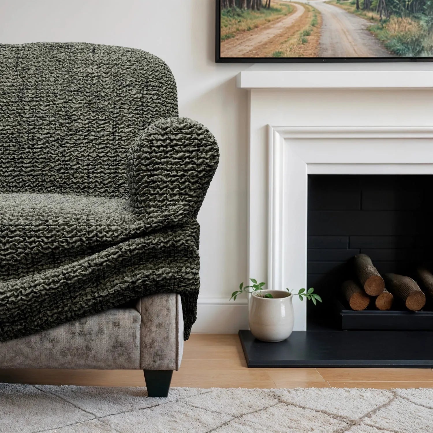 3 - Seater Sofa Slipcover - Printed Microfiber Collection - Lexians