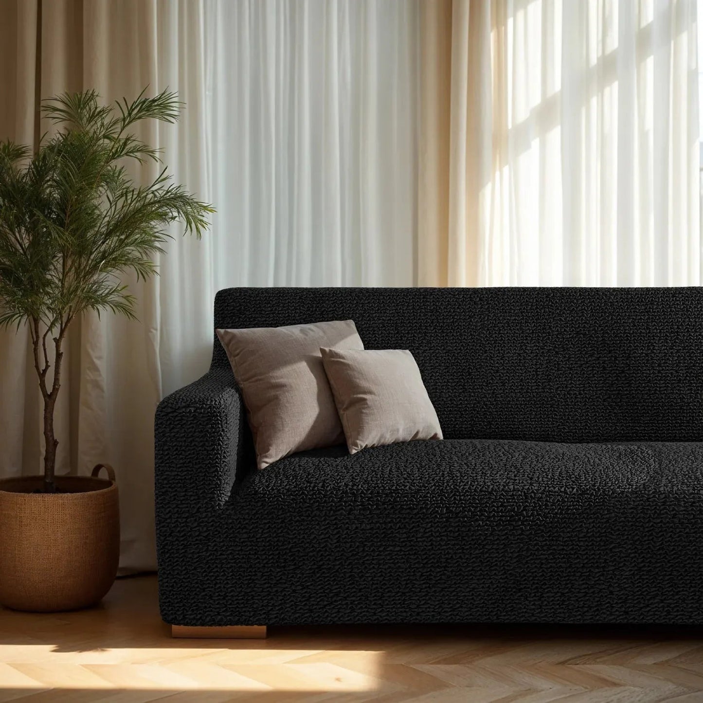 3 - Seater Stretch Sofa Slipcover for Microfiber Couch - Lexians