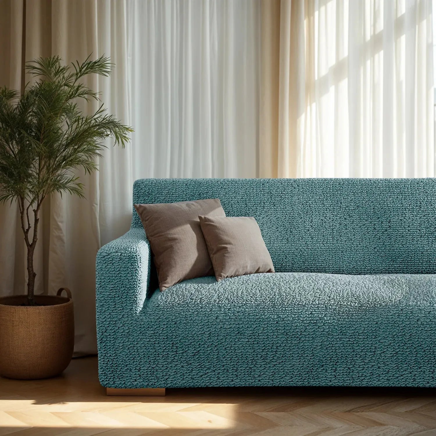 3 - Seater Stretch Sofa Slipcover for Microfiber Couch - Lexians