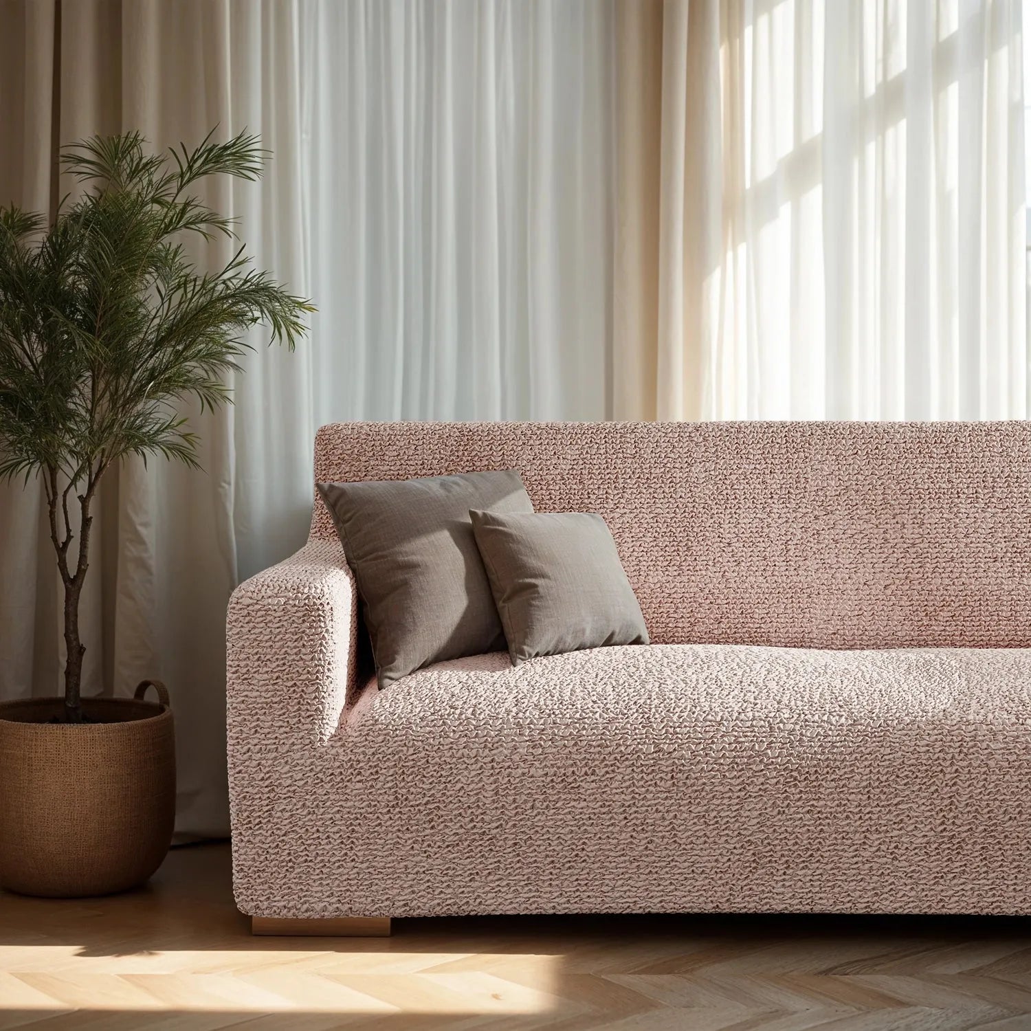 3 - Seater Stretch Sofa Slipcover for Microfiber Couch - Lexians