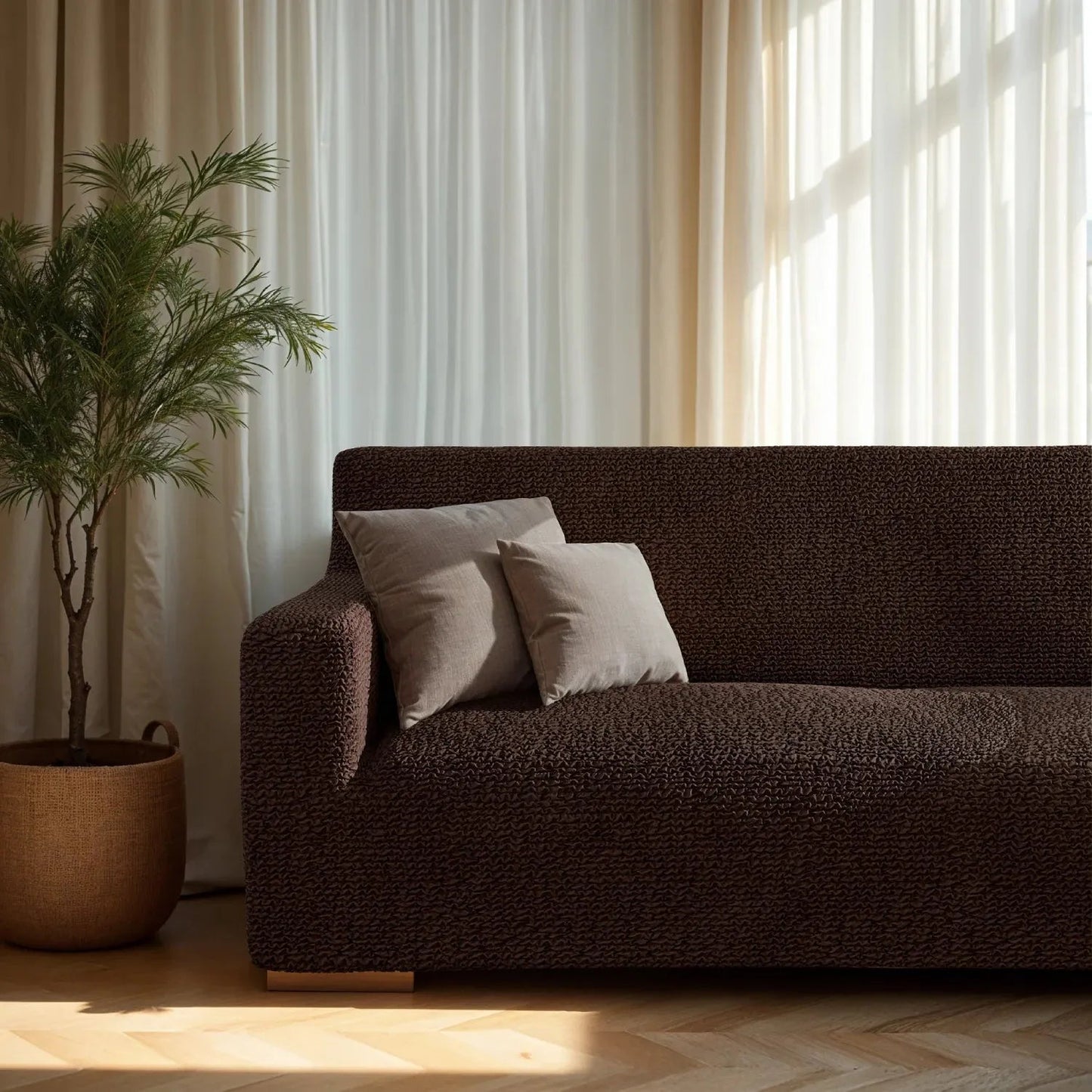 3 - Seater Stretch Sofa Slipcover for Microfiber Couch - Lexians