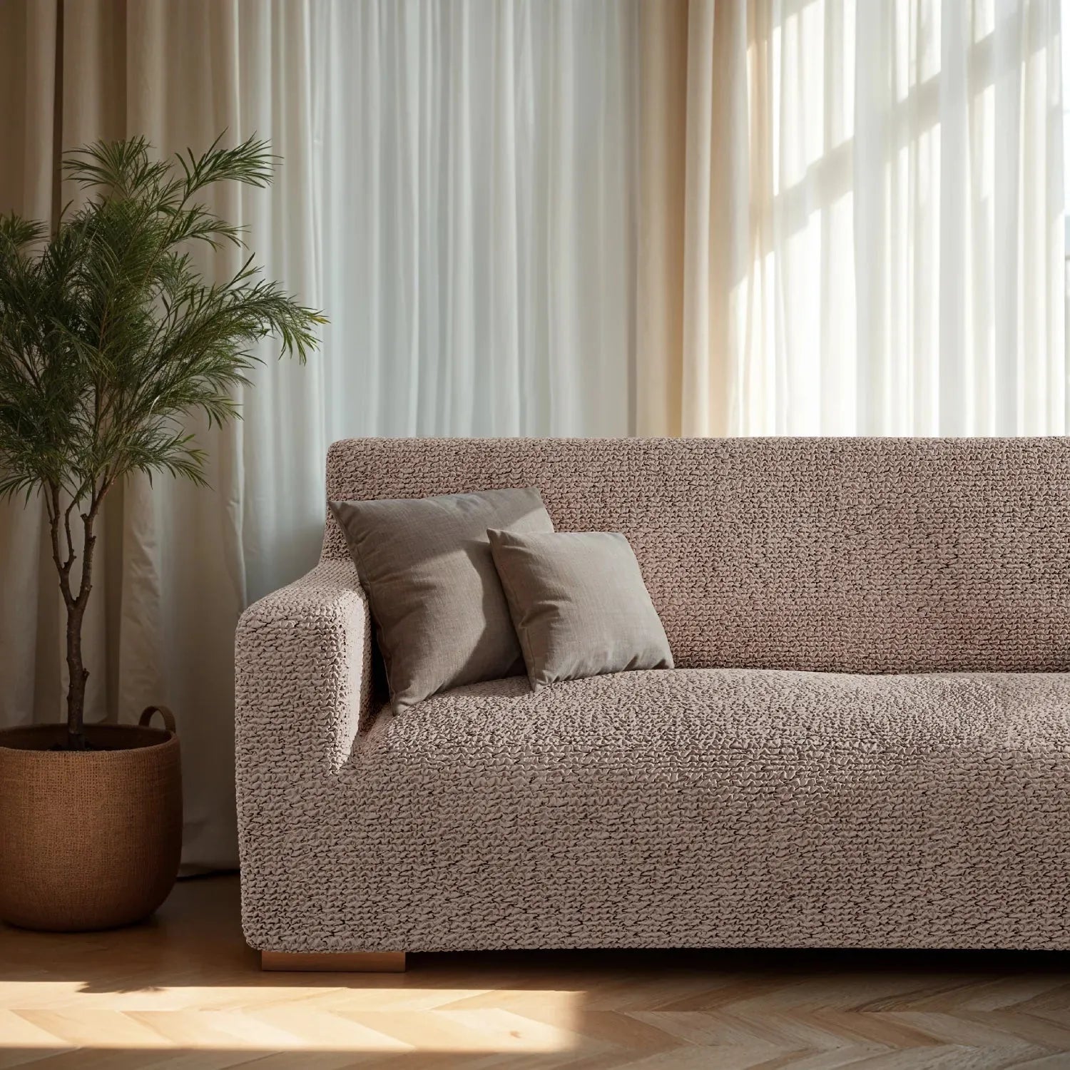 3 - Seater Stretch Sofa Slipcover for Microfiber Couch - Lexians