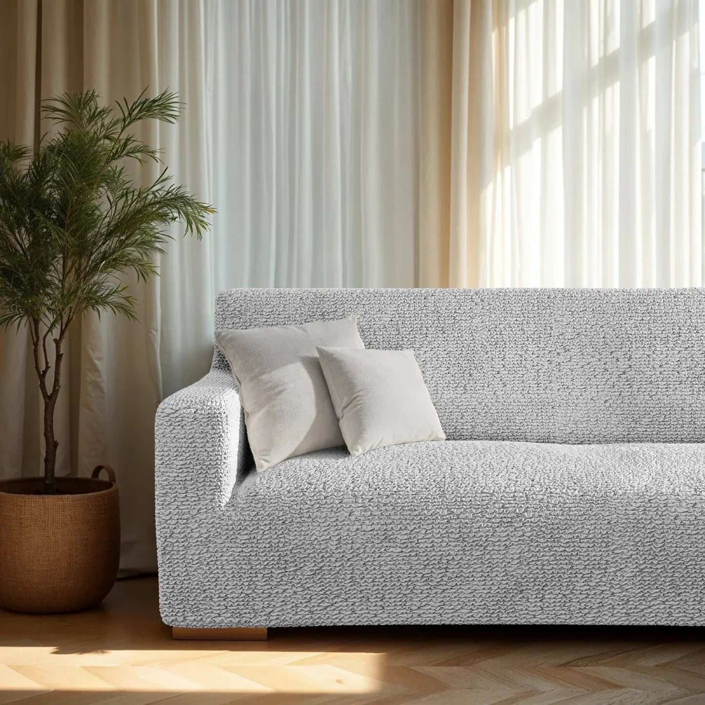 3 - Seater Stretch Sofa Slipcover for Microfiber Couch - Lexians