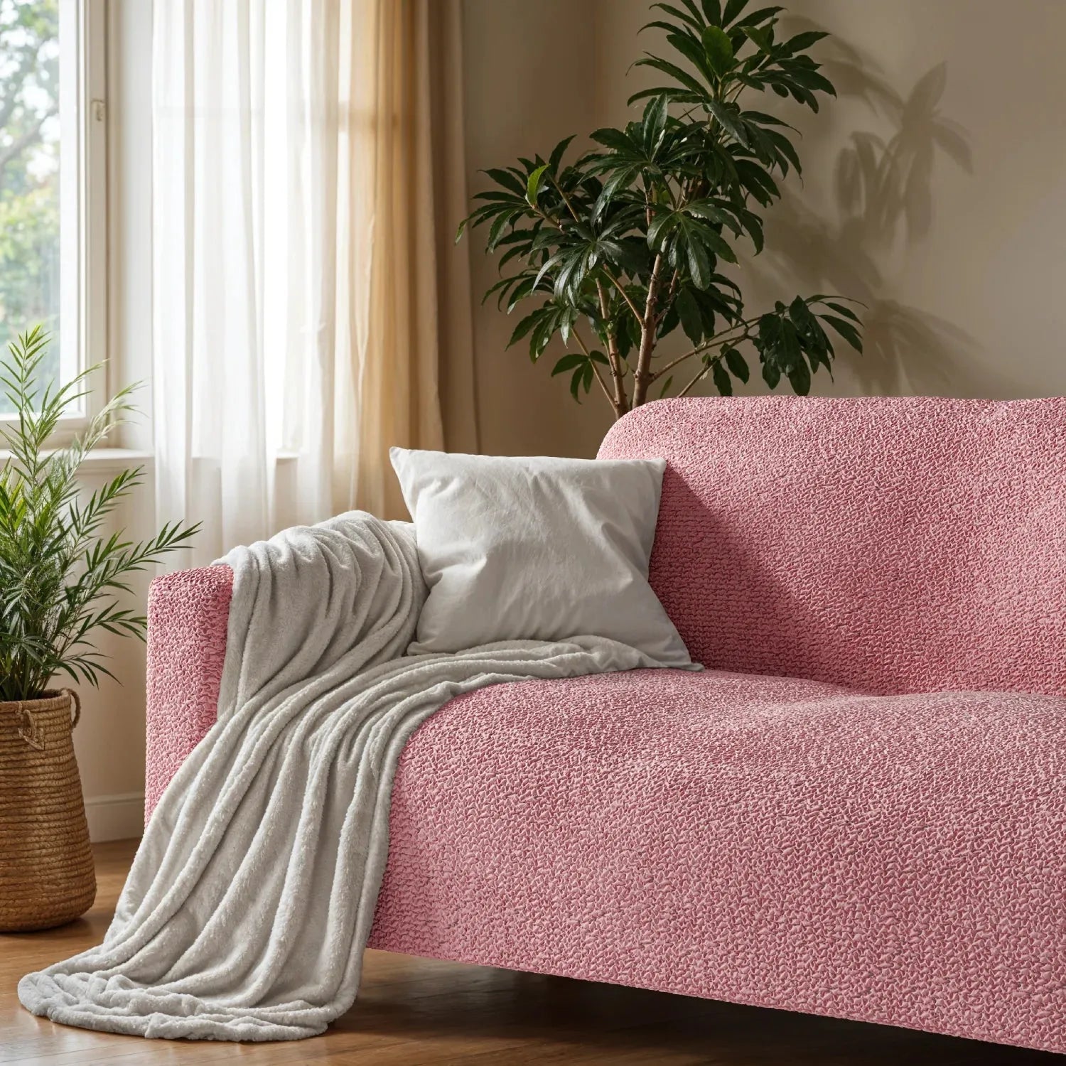 3 - Seater Stretch Sofa Slipcover for Microfiber Couch - Lexians