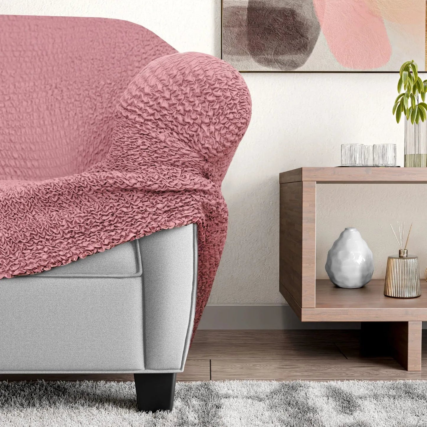 3 - Seater Stretch Sofa Slipcover for Microfiber Couch - Lexians