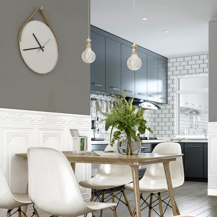 Elegant 3D peel & stick wall panels, vinyl for a sophisticated bedroom atmosphere.