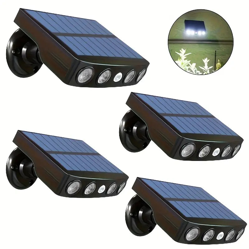 Eco-friendly outdoor solar security light with motion sensor, for sustainable security.