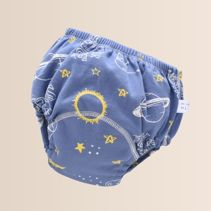 Washable 6-layer baby training pants for effective potty training. Eco-friendly & absorbent diaper alternative.