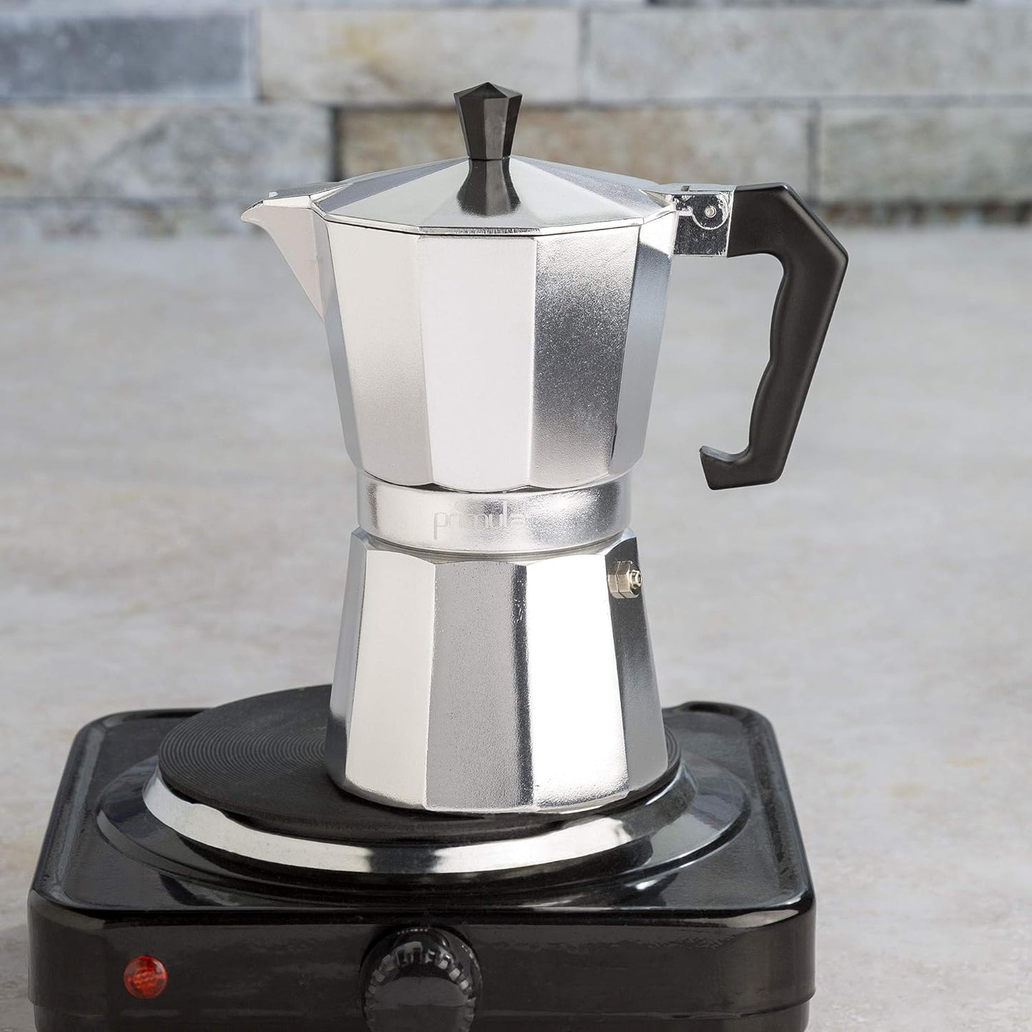 6 - Cup Aluminum Stovetop Espresso Maker - Lexians