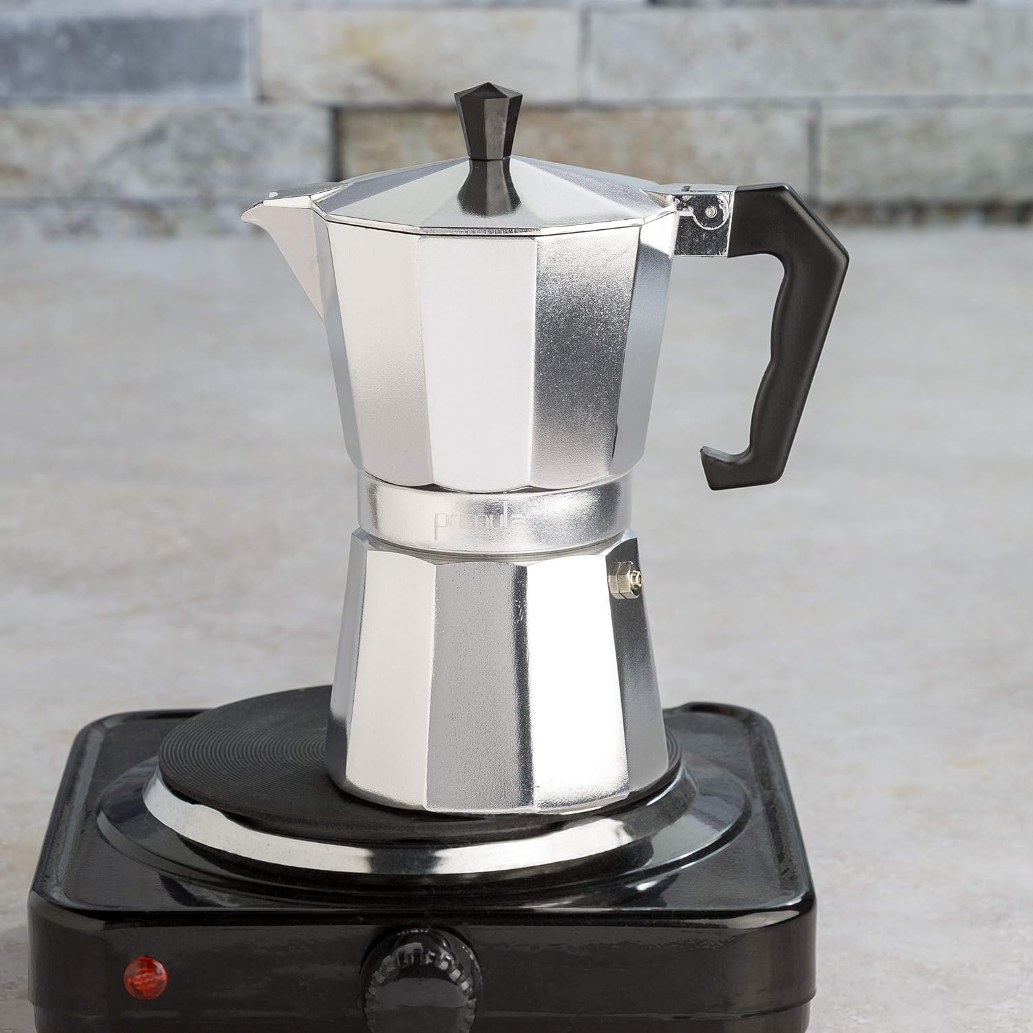 6 - Cup Aluminum Stovetop Espresso Maker - Lexians