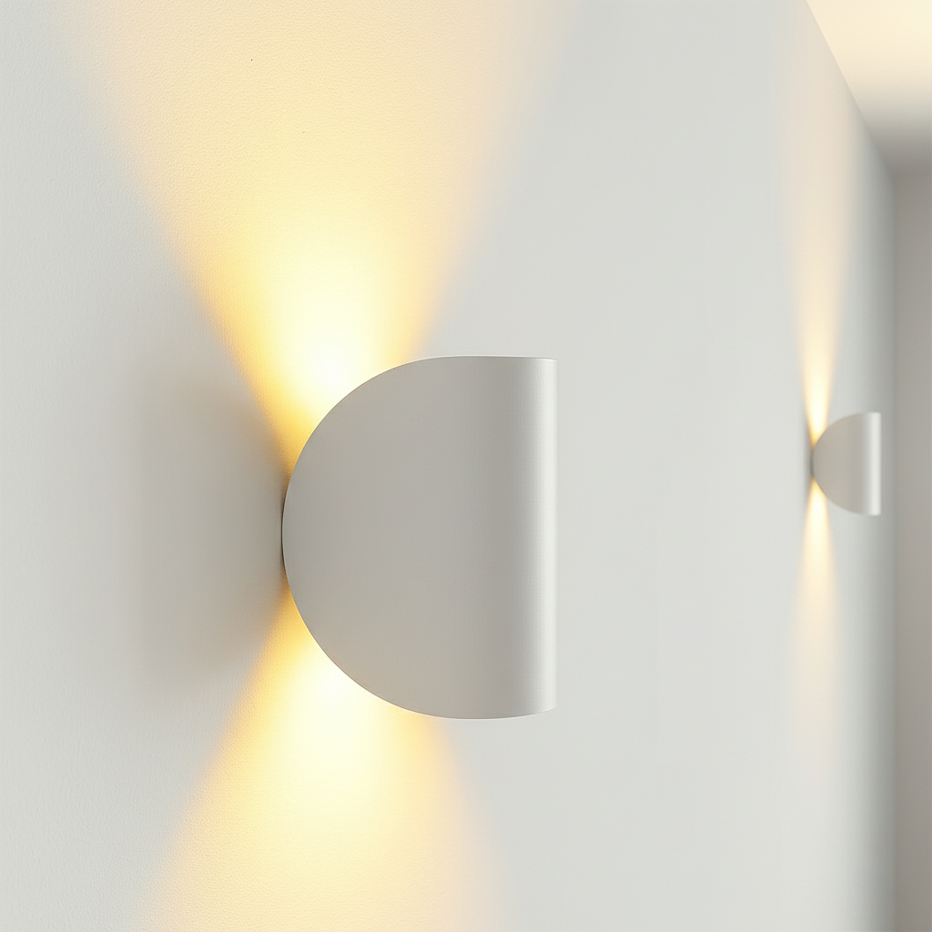 LED Up Down Black Wall Sconce Light for Indoor Outdoor