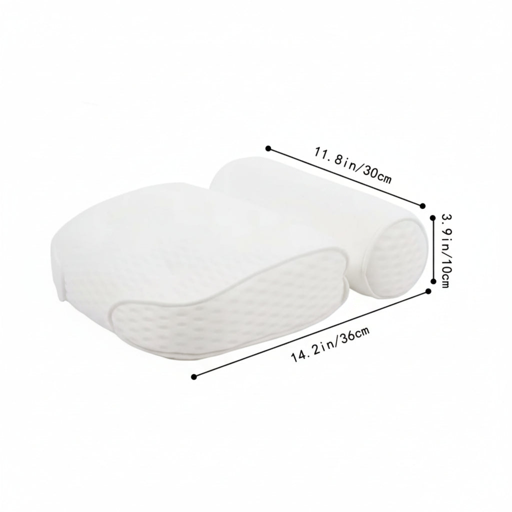 Deluxe bath pillow, transforming your tub into a personal spa oasis with unparalleled comfort and support.