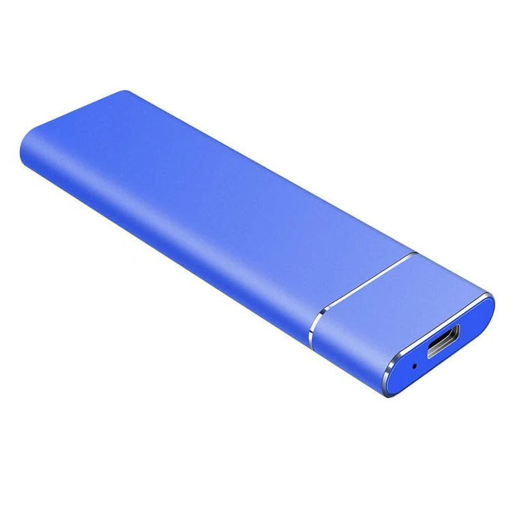 8TB Portable SSD External Hard Drive, sleek black design, offers high-speed USB 3.1, compact and lightweight for easy transpo