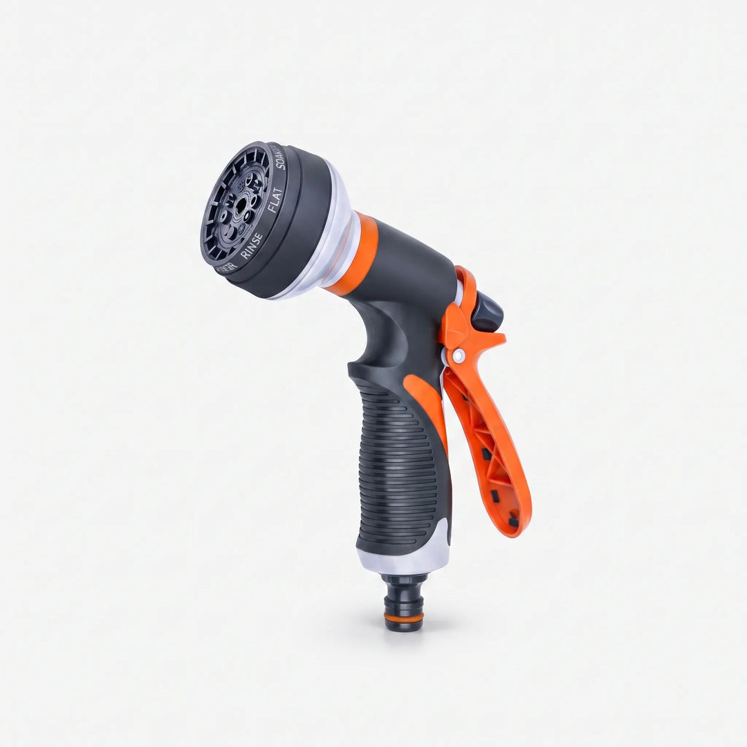 Ergonomic garden hose sprayer for efficient watering tasks, car wash, and home garden use.