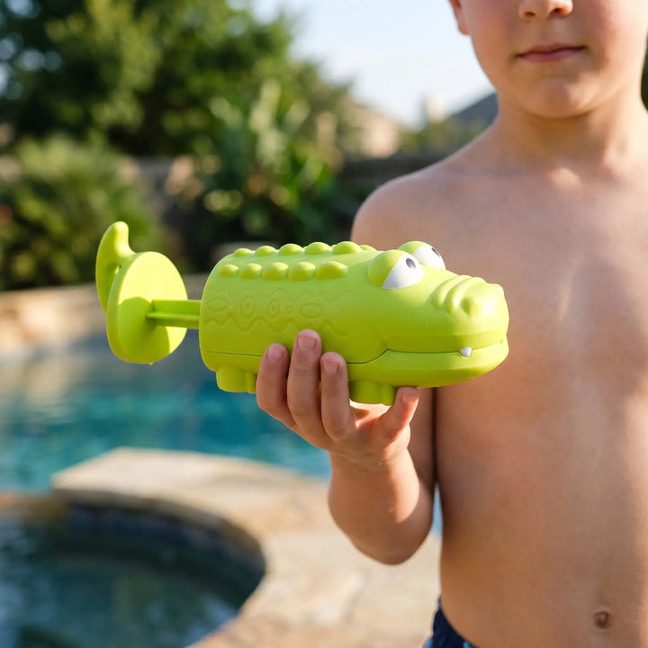 Fun animal squirt toy for children, perfect for summer outdoor water play at the beach or pool.
