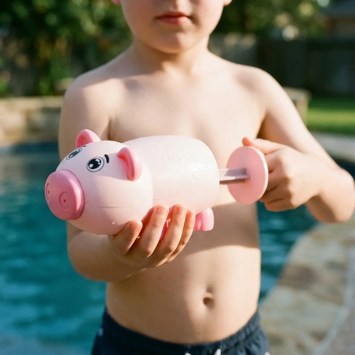 Playful animal water toy, great for kids' pool games, garden fun, and safe outdoor summer activities.