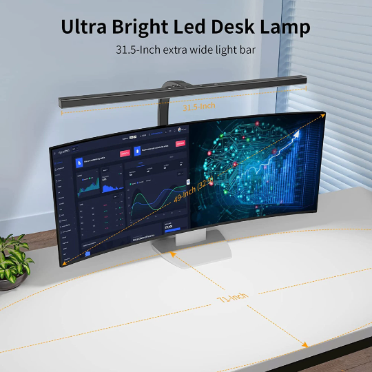 Energy-efficient LED study lamp with flexible adjustable arm, great for students & home office workspaces. Modern design.