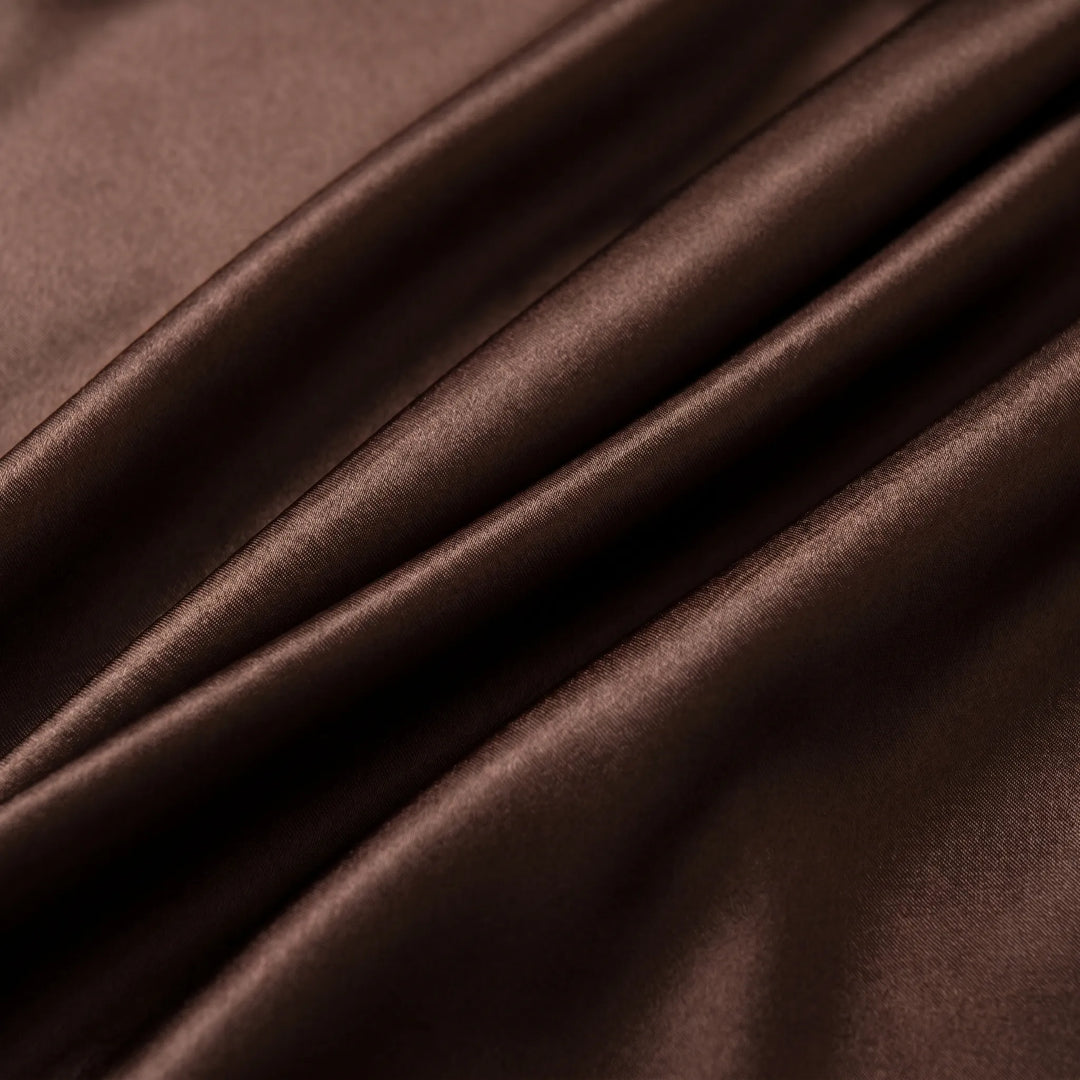Women's spaghetti strap V-neck backless floor-length slip dress, an elegant choice for cocktail parties.