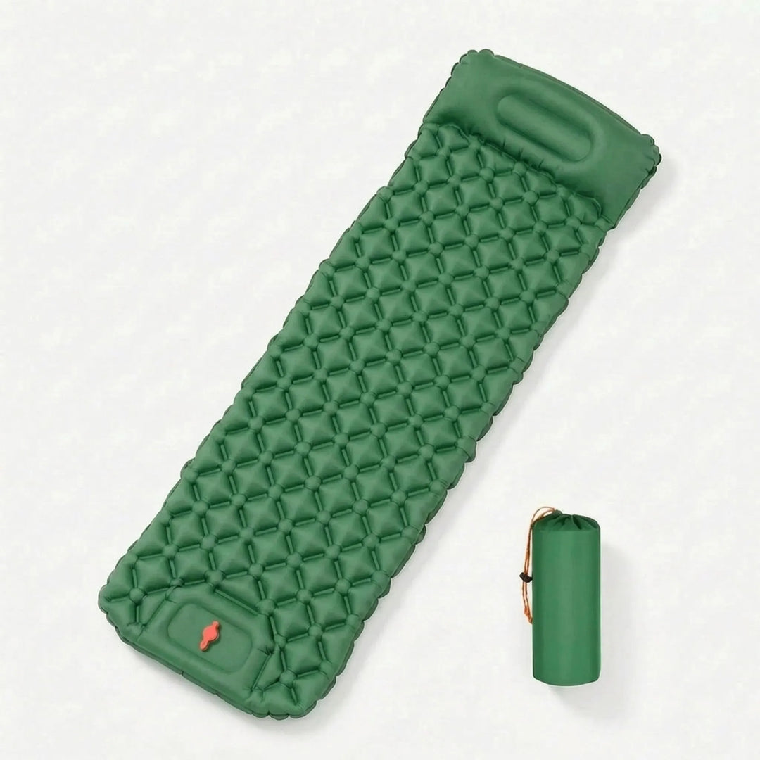 Essential ultralight backpacking sleeping pad. Comfortable inflatable camping gear for hiking, outdoor travel, and rest.