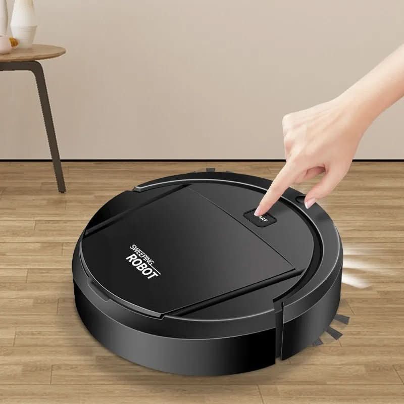 Cordless smart robot vacuum for automated home cleaning. Features silent operation & allergy filter for fresh air.