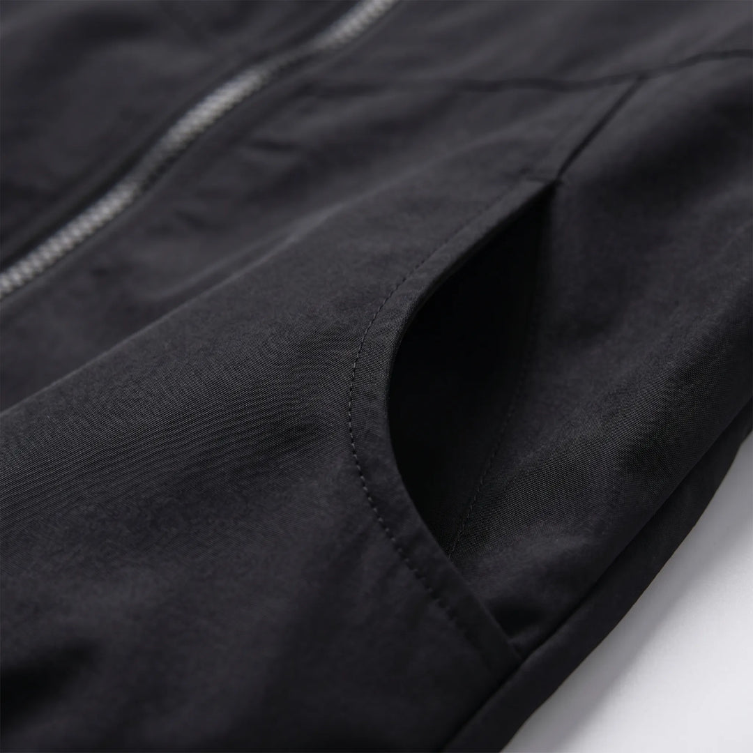 Full zip women's hooded windbreaker jacket. Lightweight & weather-resistant for casual spring/fall comfort and active days.