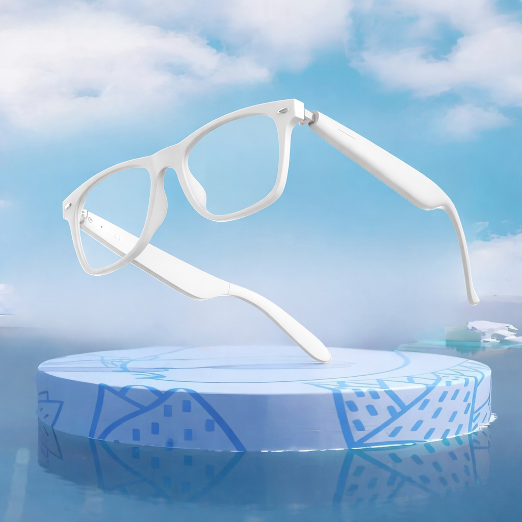 Unisex AI smart translation sunglasses with Bluetooth audio & UV protection for hands-free calls & music.