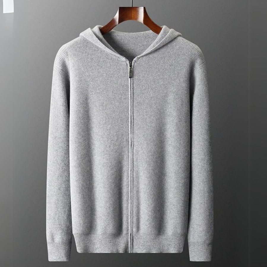 Men's Valletta ultra-soft comfort hoodie in gray, perfect for casual everyday wear & layering.