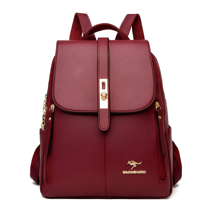 Chic everyday women's backpack, luxury PU leather rucksack, stylish and practical for daily use.