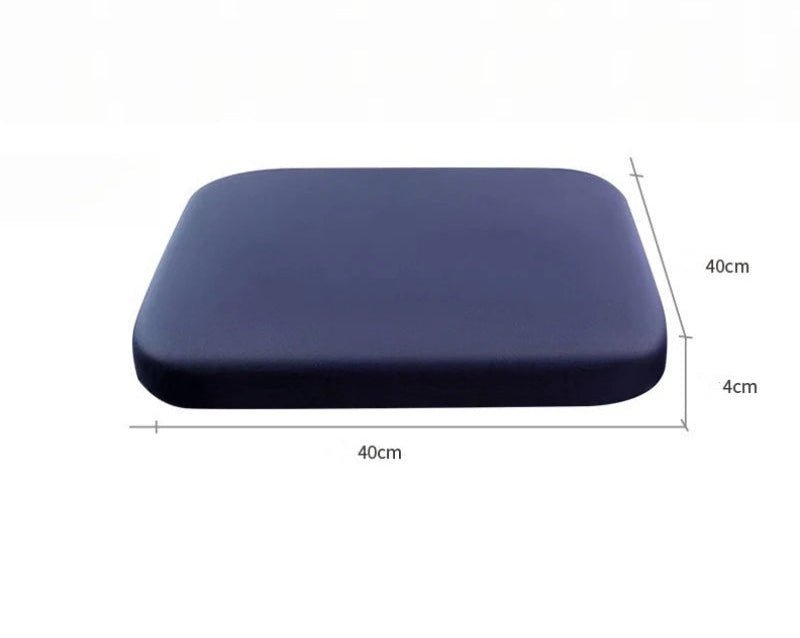 Versatile memory foam seat cushion for home, office, or car; offers ergonomic back support & coccyx pressure relief.