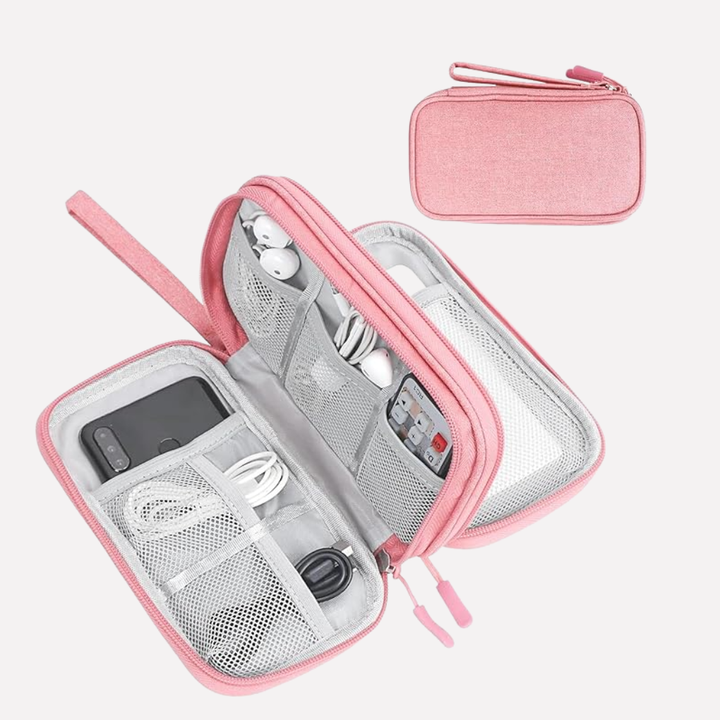 Compact electronics storage pouch, perfect for on-the-go organization.