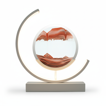 Modern Sand Motion Table Lamp with LED Light