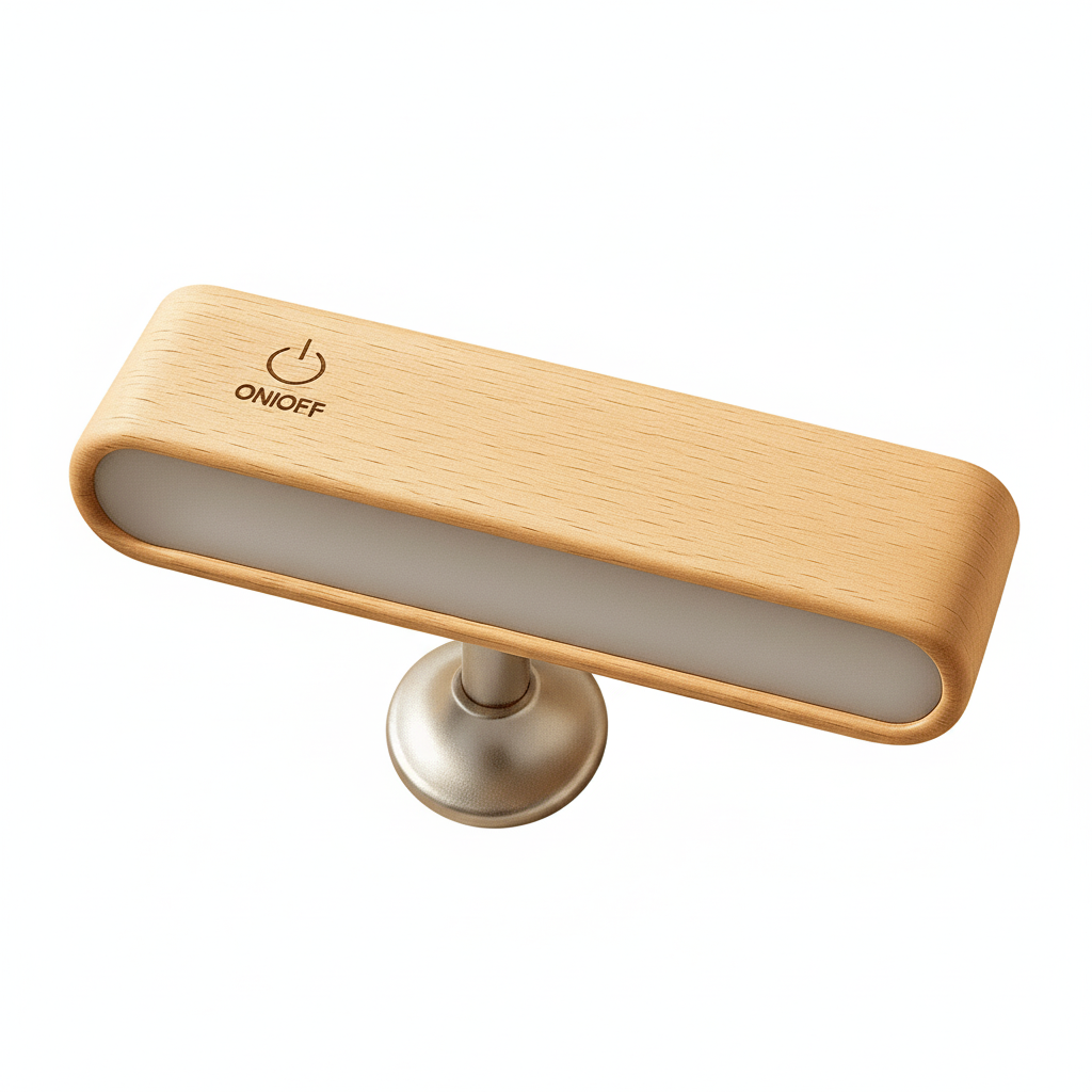 Rechargeable 360° Rotatable Wooden LED Wall Light