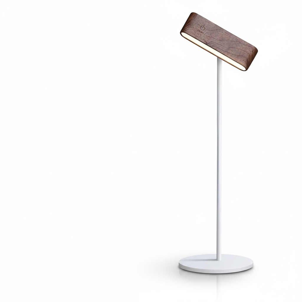 Rechargeable 360° Rotatable Wooden LED Wall Light