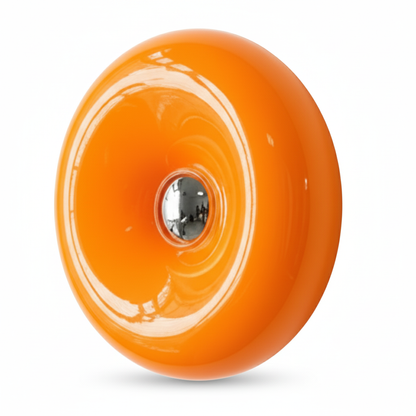 Orange Donut-Shaped LED Wall & Table Lamp for Versatile Decoration