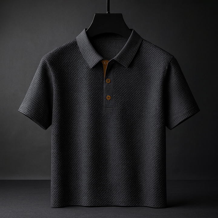 Breathable men's performance polo, keeping you cool & dry. A comfortable summer shirt for any occasion.