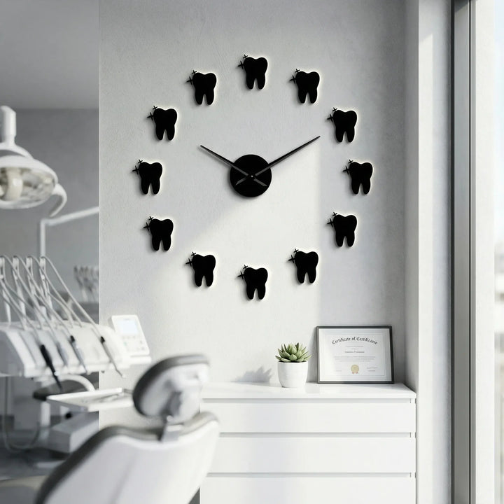 Modern decorative mirror wall clock with silent mechanism, perfect for home or office decor.