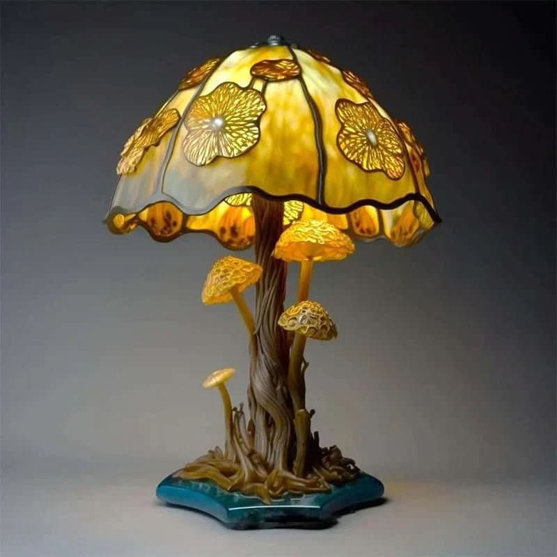 Elegant unique mosaic lamp, a cordless ambient light for stylish home decor & relaxation.