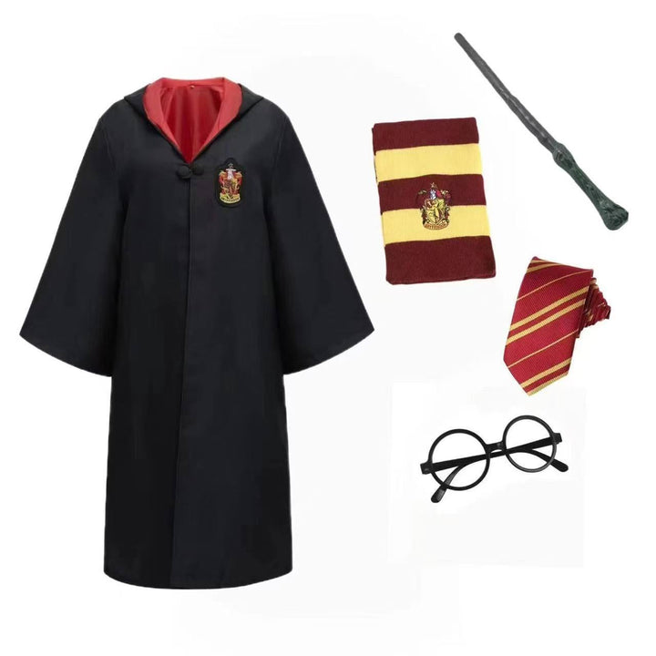 Unisex Wizard Robe Costume for Kids & Adults with Optional Accessories