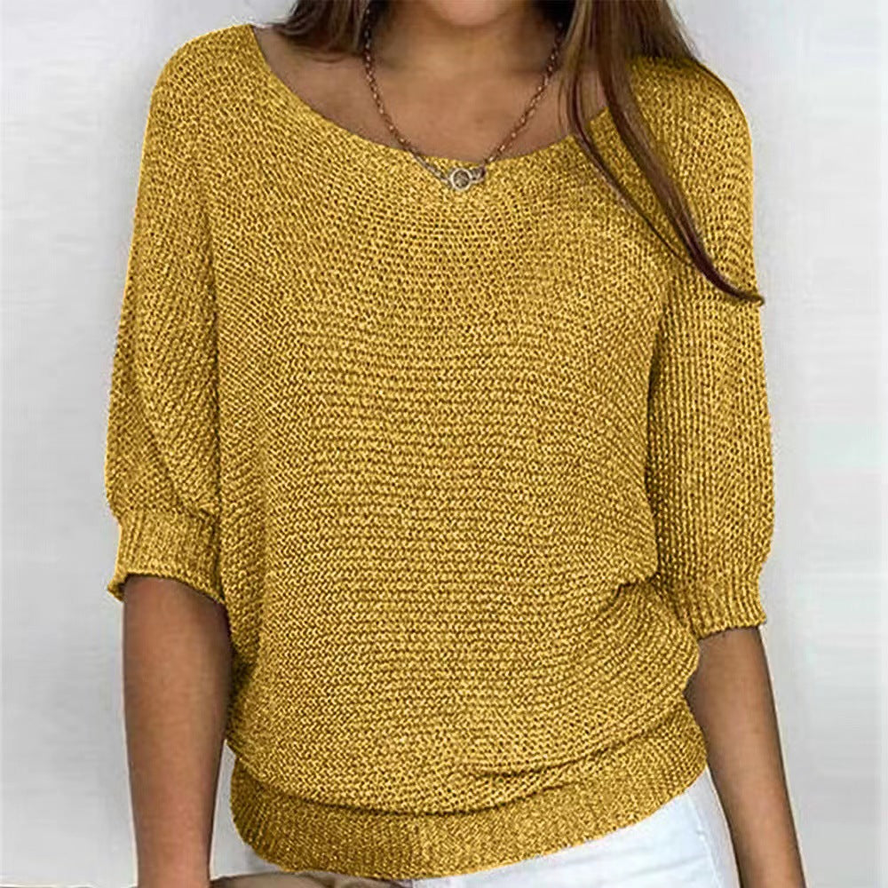 Warm & cozy women's pullover sweater, soft knit for ultimate winter comfort.