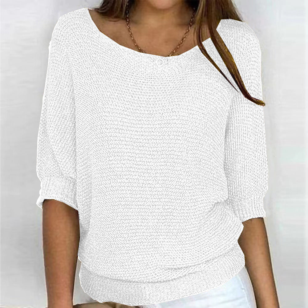 Everyday comfort women's pullover sweater, soft knit for casual warmth.