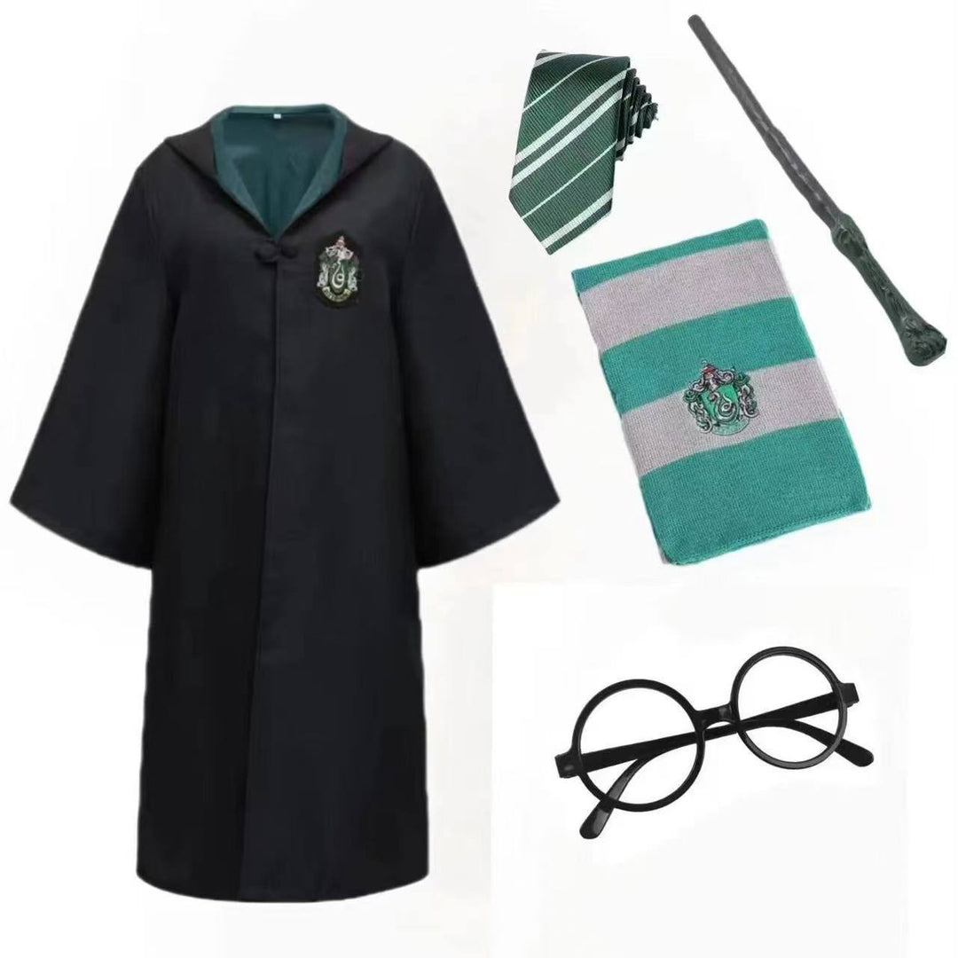 Unisex Wizard Robe Costume for Kids & Adults with Optional Accessories