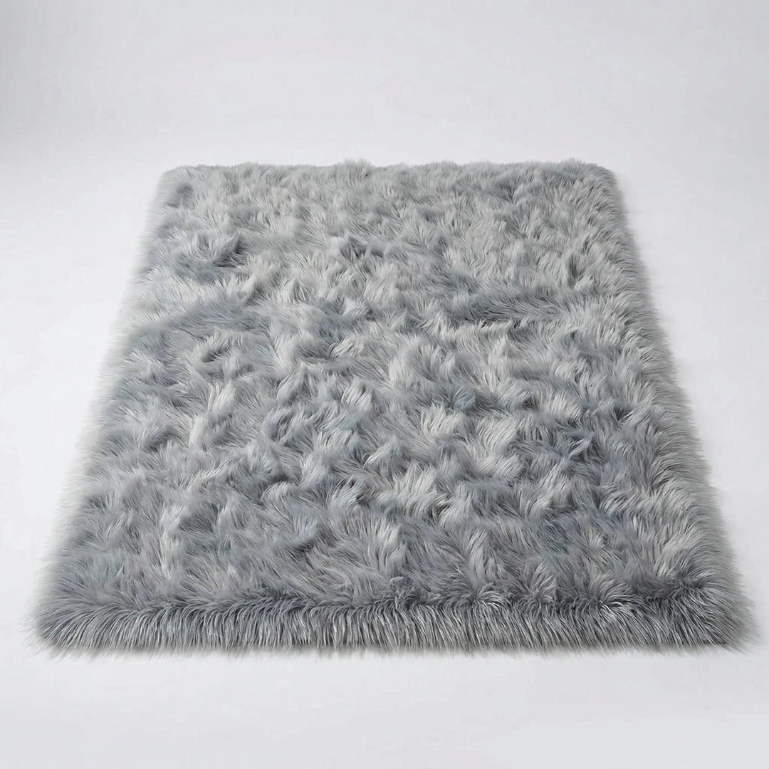 Thick plush area rug for living rooms & bedrooms, Flowique wave design brings soft comfort & modern elegance.