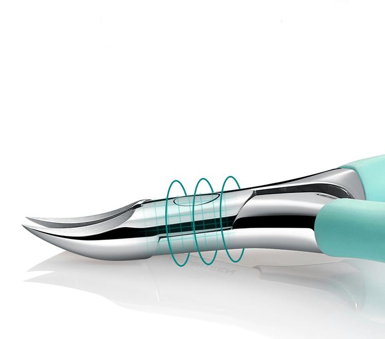 Durable stainless steel toenail clippers for seniors, ergonomic nail care tool for thick & ingrown nails.