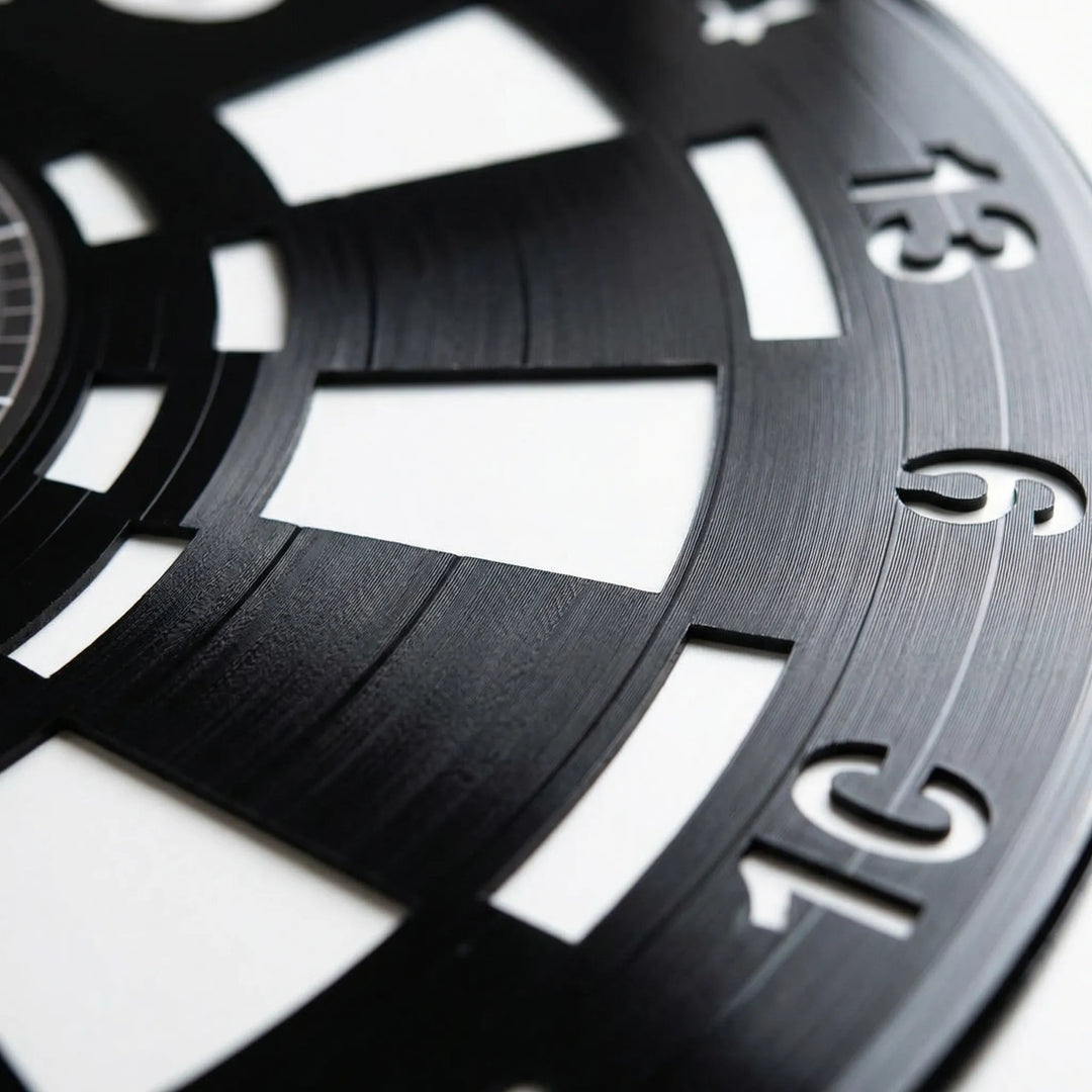 Round dartboard wall clock, a fun home accent for game rooms. Features silent movement and eye-catching sports decor.